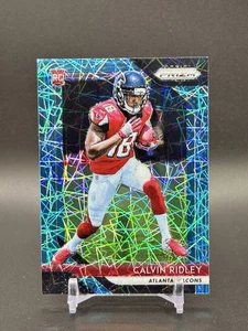 2018 Panini Prizm Calvin Ridley Blue Lazer Prizm Rookie RC #209 Falcons - Bild 1 von 2