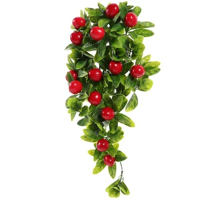  Deko Obst Hängende Kunstpflanzen Simulationsfrucht Simulierte Grüne - Bild 1 von 4