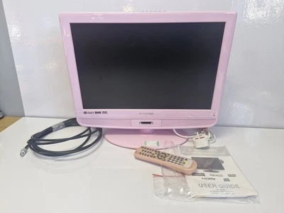PINK e-motion 19" HD LCD TV DVD Combi Player DVB-T Freeview X19/52C-GP-TCD-UK - Image 1 of 4