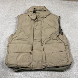 Cabelas Vest Mens L Tan Premier Northern Goose Down Outdoor Puffer Insulated - Picture 1 of 10