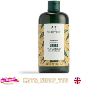 The Body Shop Ginger anti Dandruff Shampoo, Green, Honey, 400 Ml Brand New best - Picture 1 of 24