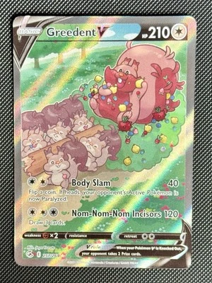 Greedent V (Alternate Full Art) 257/264 Swsh08: Fusion Strike Holo - Image 1 of 2