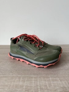 A+ Womens Altra Lone Peak All-WTHR Hike Run Shoes Green US 8 EUR 39 - Picture 1 of 9
