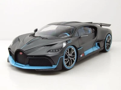Bugatti Divo 2018 Mate Gris Claro Modelo De Coche 1:18 Bburago - Imagen 1 de 4