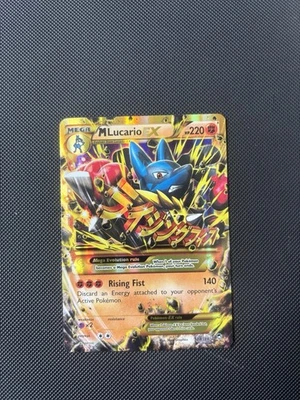 Pokemon TCG Mega Lucario EX 2014 Secret Rare Holo Card 113/111 XY Furious Fists - Image 1 of 2