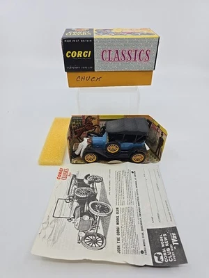 Corgi Classics 9013 1915 Model T Ford in Blue VN Mint w Figure & Original Box - Image 1 of 4