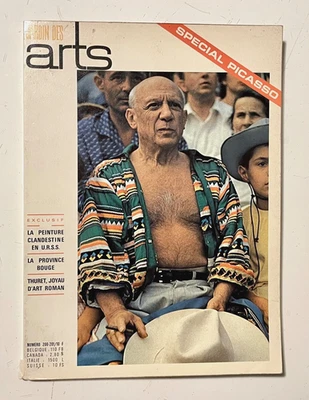 PICASSO at 90 Years - Jardin des Arts Paris 1971 - Artist Life & Work - Color - Image 1 of 4