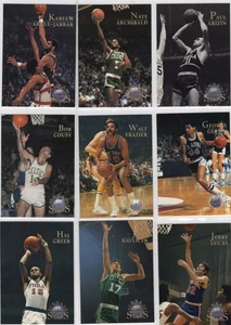 (9) 1996 Topps NBA Stars ALL HOFers incl. ABDUL-JABBAR, BOB COUSY, HAVLICEK + - Picture 1 of 2