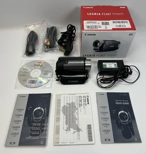 Canon Legria Digital Camcorder FS307 With Accessories - Tested Working - Picture 1 of 18