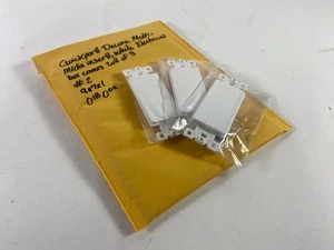 QuickPort Decora Blank Wall Plate Inserts – White Electrical Covers Set of 3 #2 - Picture 1 of 3