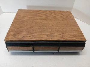 Cassette Tape Faux Wood Grain Holder, 3 Drawer, 14 Tapes per Drawer - Bild 1 von 5