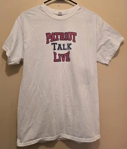Gildan Men's White T-Shirt; "Patriot Talk Live" Front/"Holy Toledo" Back; Size M - Picture 1 of 4