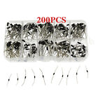 200Pack/Box 10 Values Rectifier Diode Assorted Kit Common 1N4001 - 1N5819