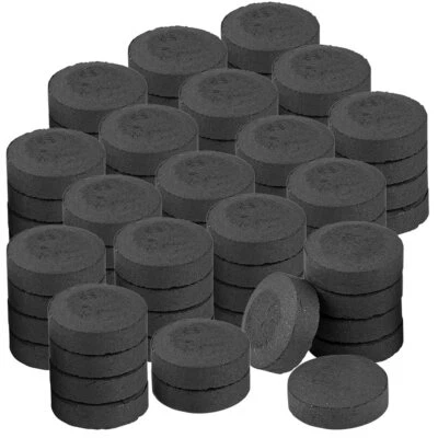 Duvence Selbstentzündende Shisha-Kohle, 10 Rollen mit je 10 Briketts, 750 g - Bild 1 von 4