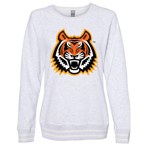 Venley Official NCAA Idaho State Bengals Women's Sweatshirt w/ Striped Edges Cover