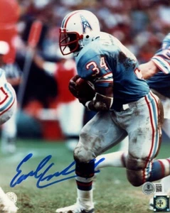 EARL CAMPBELL SIGNED AUTOGRAPHED 8x10 PHOTO HOUSTON OILERS LEGEND BECKETT BAS - Picture 1 of 2