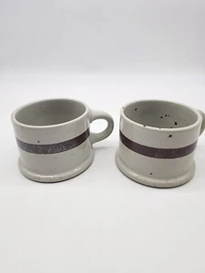 Vintage Dansk International Designs Keramik Tassen 2er Set Beige und Braun EUC - Bild 1 von 10