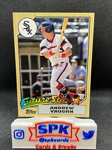 Andrew Vaughn 2022 Topps Series 1 OVERSIZED 1987 BOX TOPPER WHITE SOX - Bild 1 von 1