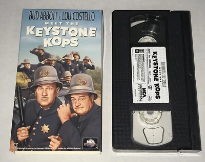 MGM UA BUD ABBOTT & LOU COSTELLO MEET THE KEYSTONE COPS VHS MOVIE VIDEO - Image 1 of 3