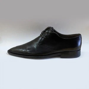 Alberto Guardiani Elegant Classic Lace Up Shoes Size 44 Black Derby Chic - Picture 1 of 8