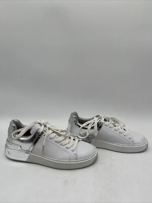 Zapatillas Balmain Hombre Cuero B-Court Blanco/Plateado Talla 39 Foto 1 de 4