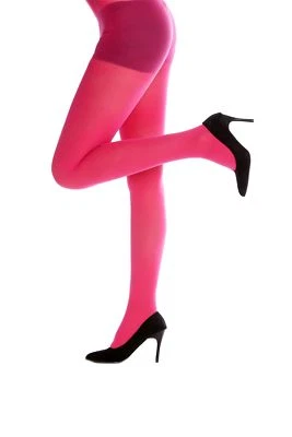 Strumpfhose Pantyhose Damenkostüm Karneval Halloween dehnbar rosa pink WZ012P - Bild 1 von 2