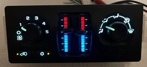 *REBUILT* WHITE LED HEAT AC CTRL 03-06 SILVERADO SIERRA YUKON TAHOE NO RR DEF - Picture 1 of 12