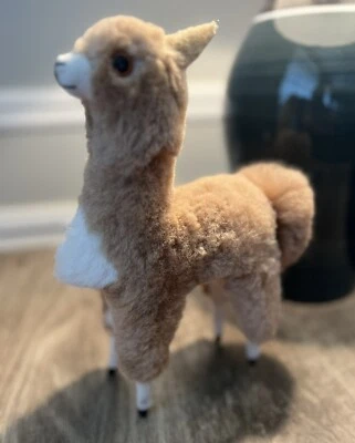 V альпака меха викунья очень мягкий высокого качества - 10» коричневый и белый - Изображение 1 из 3