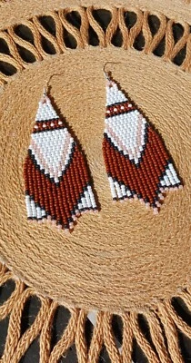 Boho Fashion Handmade Earrings Summer Dangle Earrings Unique Style Earrings  - Image 1 of 4