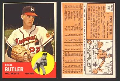1963 Topps Baseball Trading Card You Pick Singles #200-#299 VG/EX - Image 1 of 4
