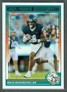 2024 Panini Score Malik Washington Rookie #370 Dolphins RC QTY - Bild 1 von 2