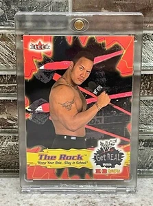 2001 Fleer WWF Get Real with KB Toys #1 of 18 THE ROCK 💰📈🔥!! - Picture 1 of 3