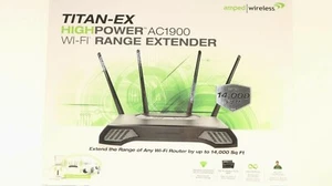 Extensor de alcance Wi-Fi Amped Wireless RE1900 Titan-EX de alta potencia AC1900 - Imagen 1 de 4