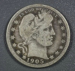 1905  Barber Quarter VG - Discounted - Picture 1 of 2