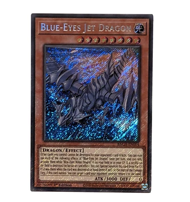 Blue Eyes Jet Dragon Secret RARE - Mint Condition - Image 1 of 3