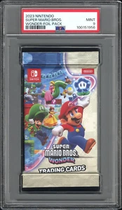 2023 Nintendo Super Mario Bros. Wonder Foil Trading Card Pack PSA 9 Mint Switch - Picture 1 of 2