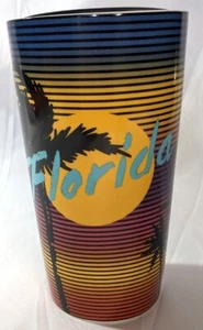STARBUCKS Florida Palm Tree 12oz Ceramic TUMBLER with Ceramic LID - Picture 1 of 4
