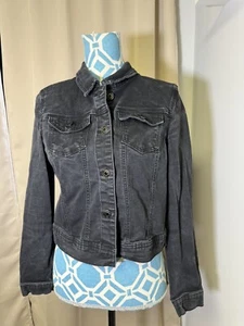 Wax Jean Women's Basic Denim Jeans Jacket Blue Size L - Picture 1 of 4