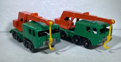 lot of 2 Matchbox Faun No. 30 8 Wheel Crane Trucks Nice!!! - Image 1 of 3