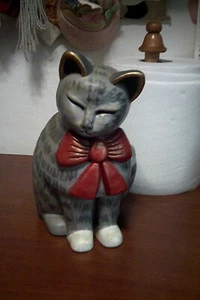 RARISSIMO GATTO THUN anni 80 vintage h. cm 28x21 originale - Picture 1 of 10