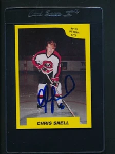 1989/90 77th Inning #51 Chris Snell Ottawa 67's signed Auto *C9843 - Bild 1 von 1