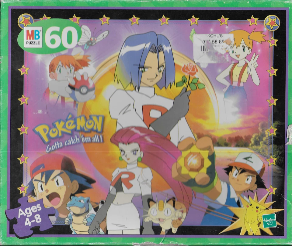 Pokemon Gotta Catch 'Em All 60 piezas 13" x 15" Rompecabezas 1999 Hasbro Nintendo Foto 1 de 1