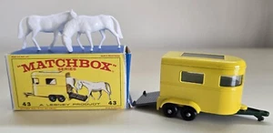 MATCHBOX LESNEY No. 43C Pony Trailer with Tan Base Original E4 Box - Picture 1 of 4