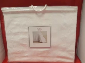 Piubelle Queen Quilt Coverlet Matelasse White Blanket Made in Portugal - Picture 1 of 3