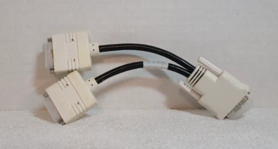 HP Bizlink Connector 338285-009 Rev A Dual Cable Cord DVI Splitter - Image 1 of 4