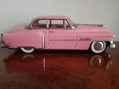 MODELLINO AUTO  IN LATTA - CADILLAC ROSA - Immagine 1 di 4