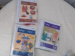 Lot (3) Craftways Paper Dolls Plastic Canvas Outfits new as pictured - Picture 1 of 8