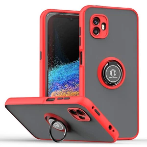 For Samsung Galaxy Xcover6 Pro, Shockproof Hybrid Armor Ring Magnetic Case Cover - Picture 1 of 20