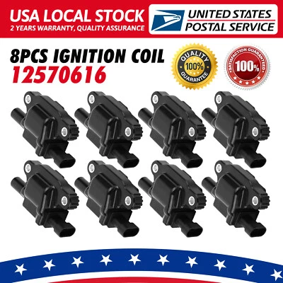 Ignition Coils pack of 8 for 2007-2010 Chevrolet Silverado Avalanche LT 5.3L V8 - Image 1 of 4