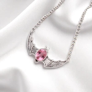Regalo de cumpleaños para ella colgante de piedras preciosas de turmalina rosa plata de ley 925 - Imagen 1 de 7